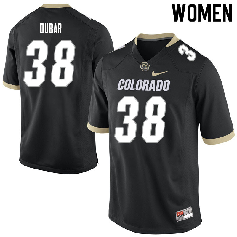Women #38 Steele Dubar Colorado Buffaloes College Football Jerseys Sale-Black - Click Image to Close